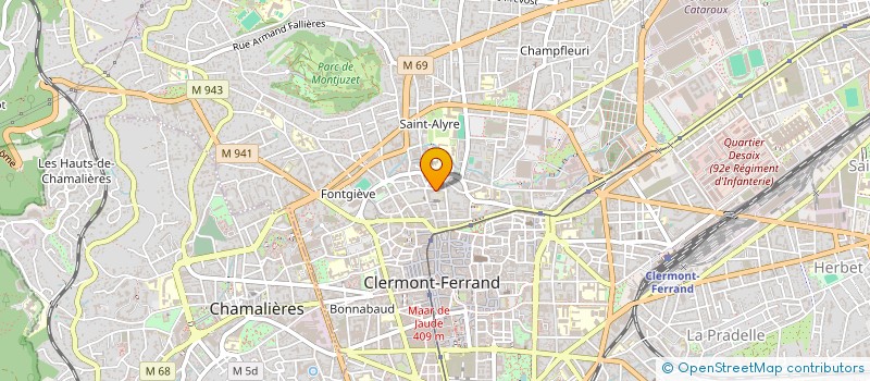 localisation de l'entreprise MONSIEUR JORDAN BOUSSARD  CLERMONT-FERRAND