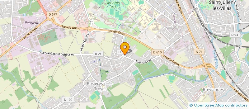 localisation de l'entreprise MONSIEUR JORDAN BRUNOT  ROSIERES-PRES-TROYES