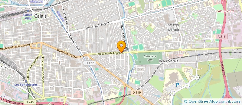 localisation de l'entreprise MONSIEUR JORDAN BUCHART  CALAIS