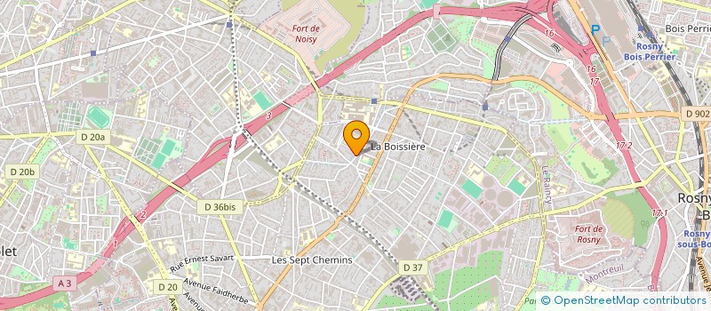 localisation de l'entreprise MONSIEUR JORDAN BURKE  MONTREUIL