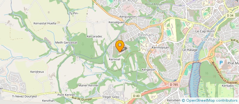 localisation de l'entreprise MONSIEUR JORDAN CARIOU à QUIMPER