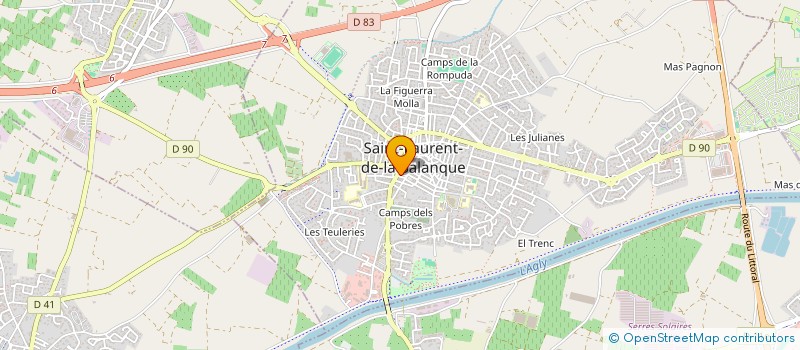 localisation de l'entreprise MONSIEUR JORDAN CARRERE  SAINT-LAURENT-DE-LA-SALANQUE