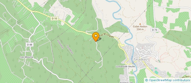 localisation de l'entreprise MONSIEUR JORDAN CASSAIGNAU  TARADEAU