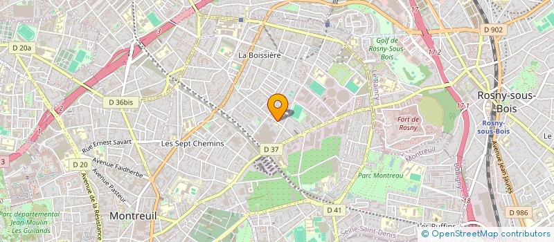 localisation de l'entreprise MONSIEUR JORDAN CAUDRON à MONTREUIL