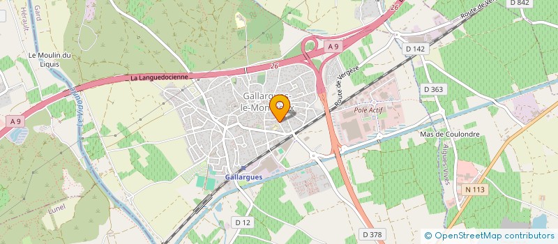 localisation de l'entreprise MONSIEUR JORDAN CAVALLI  GALLARGUES-LE-MONTUEUX