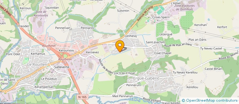 localisation de l'entreprise MONSIEUR JORDAN CELTON  ERGUE-GABERIC