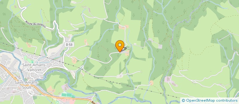localisation de l'entreprise MONSIEUR JORDAN CHABBERT  SAINT-AMANS-VALTORET