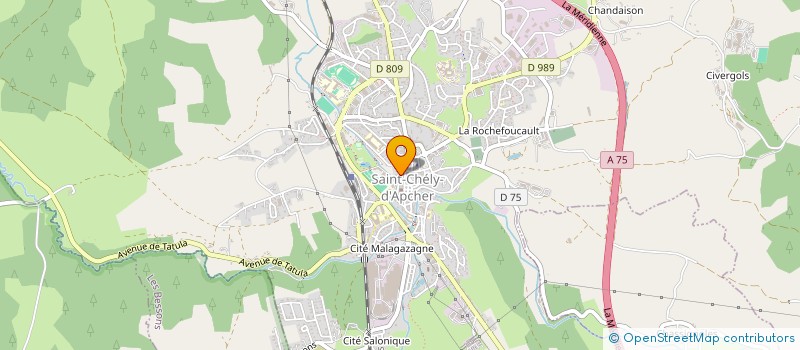 localisation de l'entreprise MONSIEUR JORDAN CHANDY  SAINT-CHELY-D'APCHER