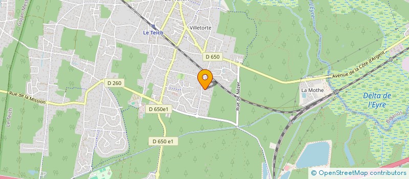 localisation de l'entreprise MONSIEUR JORDAN CHARLOT  LE TEICH