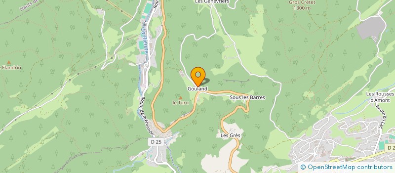 localisation de l'entreprise MONSIEUR JORDAN CHARREYRE  LES ROUSSES