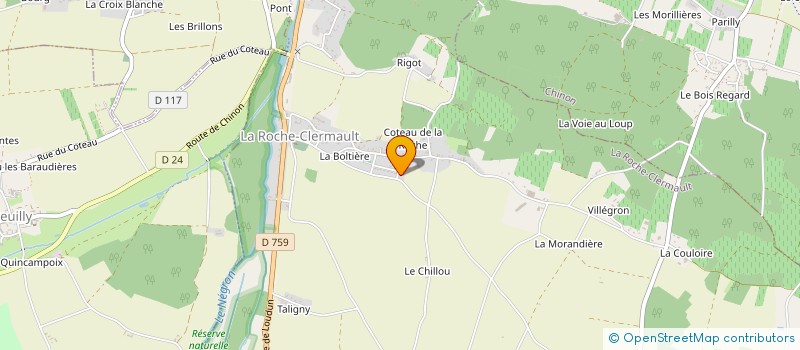 localisation de l'entreprise MONSIEUR JORDAN CHEVALLIER  LA ROCHE-CLERMAULT