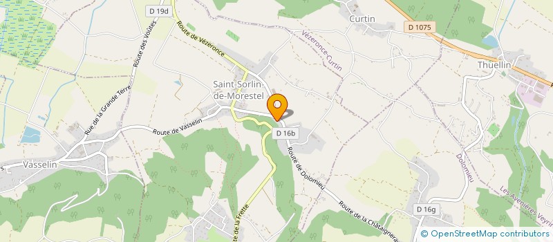 localisation de l'entreprise MONSIEUR JORDAN CLAIR à SAINT-SORLIN-DE-MORESTEL