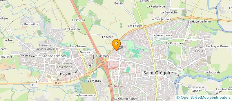 localisation de l'entreprise MONSIEUR JORDAN CLOAREC à SAINT-GREGOIRE