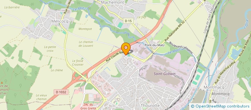 localisation de l'entreprise MONSIEUR JORDAN COCHY  THOUROTTE