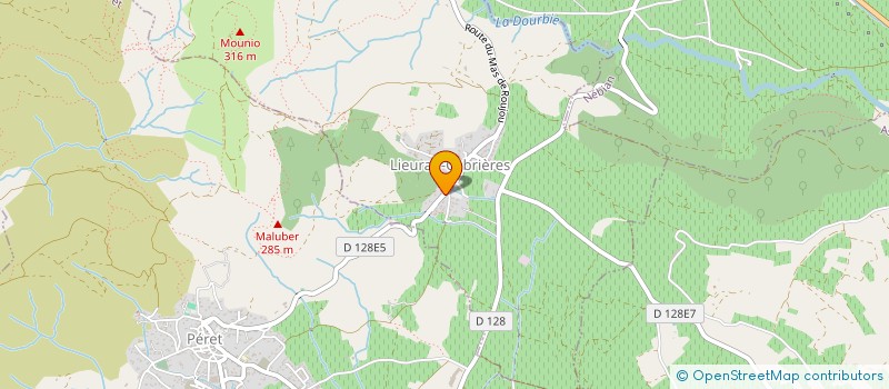 localisation de l'entreprise MONSIEUR JORDAN COULON  LIEURAN-CABRIERES