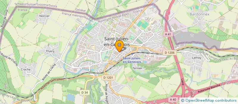 localisation de l'entreprise MONSIEUR JORDAN CRETTON  SAINT-JULIEN-EN-GENEVOIS