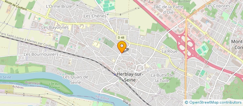 localisation de l'entreprise MONSIEUR JORDAN CUNHA  HERBLAY-SUR-SEINE