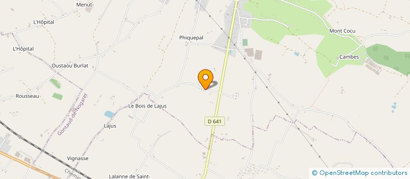 localisation de l'entreprise MONSIEUR JORDAN CUSSON  GONTAUD-DE-NOGARET