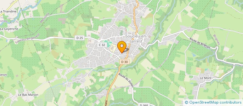 localisation de l'entreprise MONSIEUR JORDAN DE CAMPOS  SOUCIEU-EN-JARREST