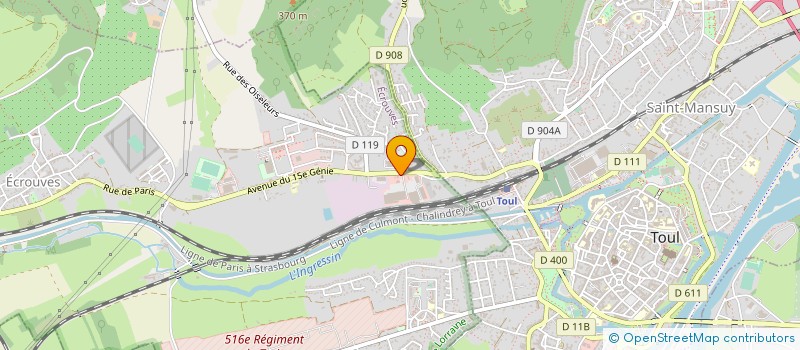 localisation de l'entreprise MONSIEUR JORDAN DEBESSEL  ECROUVES