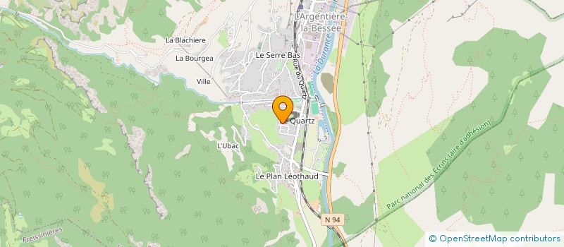 localisation de l'entreprise MONSIEUR JORDAN DEFAY  L'ARGENTIERE-LA-BESSEE