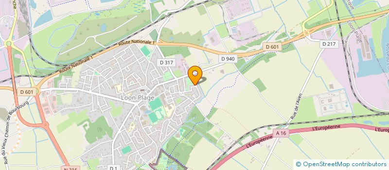 localisation de l'entreprise MONSIEUR JORDAN DEFIVE  LOON-PLAGE