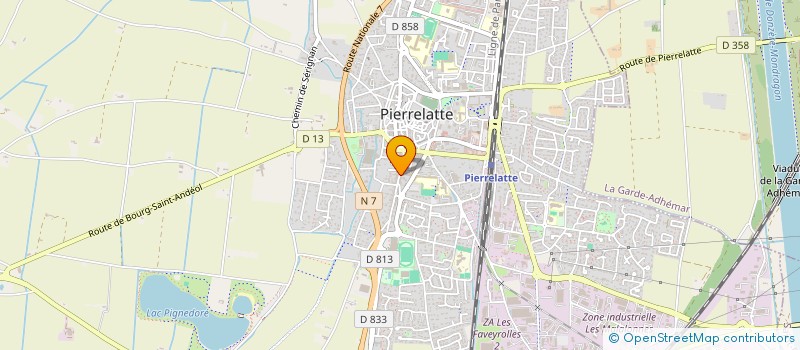 localisation de l'entreprise MONSIEUR JORDAN DELACROIX  PIERRELATTE