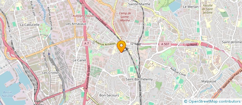 localisation de l'entreprise MONSIEUR JORDAN DELLA MONICA  MARSEILLE