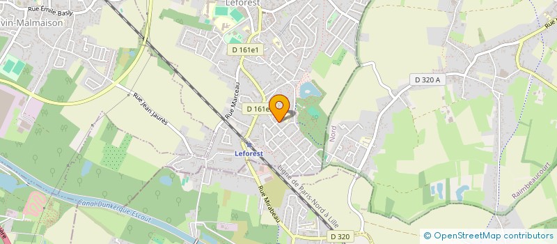 localisation de l'entreprise MONSIEUR JORDAN DEPRUN  LEFOREST