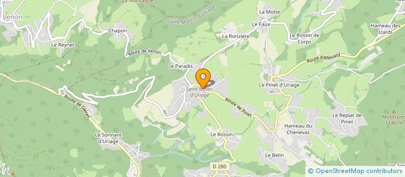 localisation de l'entreprise MONSIEUR JORDAN DERRIEN  SAINT-MARTIN-D'URIAGE