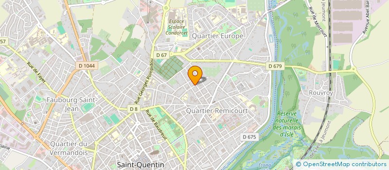 localisation de l'entreprise MONSIEUR JORDAN DESTRAIT à SAINT-QUENTIN