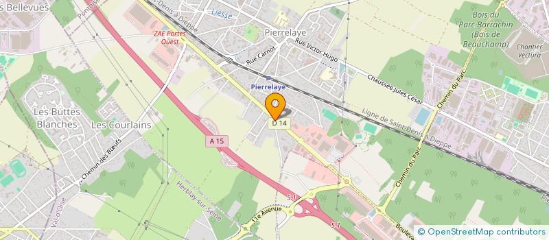 localisation de l'entreprise MONSIEUR JORDAN DEZITTER à PIERRELAYE