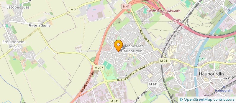 localisation de l'entreprise MONSIEUR JORDAN DIALLO  HALLENNES-LEZ-HAUBOURDIN