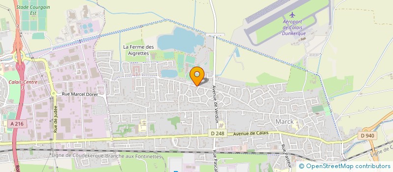 localisation de l'entreprise MONSIEUR JORDAN DIEUX  CALAIS