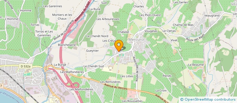 localisation de l'entreprise MONSIEUR JORDAN DROUSSENT  MERCUROL-VEAUNES