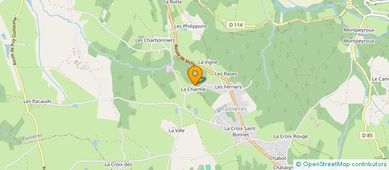 localisation de l'entreprise MONSIEUR JORDAN DRU  PASLIERES