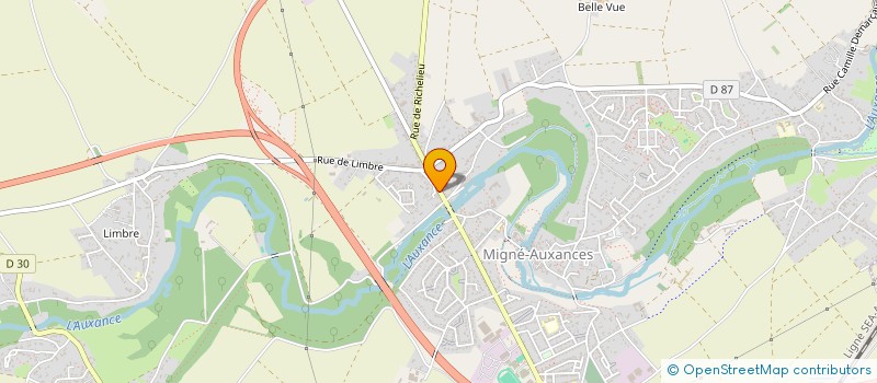 localisation de l'entreprise MONSIEUR JORDAN DUBUIS  MIGNE-AUXANCES