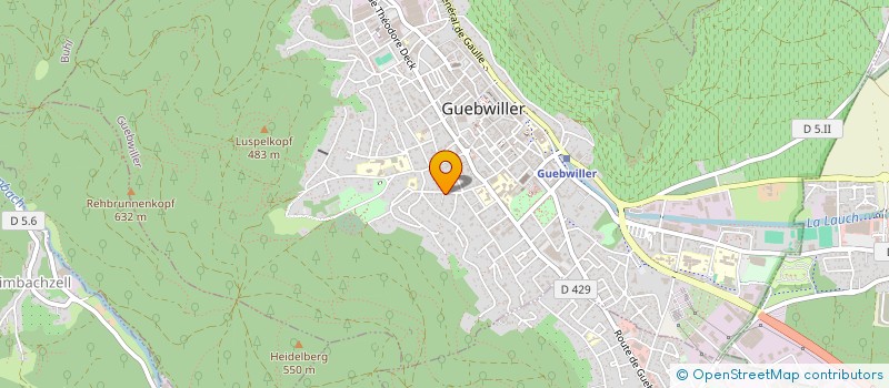 localisation de l'entreprise MONSIEUR JORDAN DUPLA  GUEBWILLER