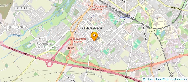 localisation de l'entreprise MONSIEUR JORDAN DUPONT  BETHUNE