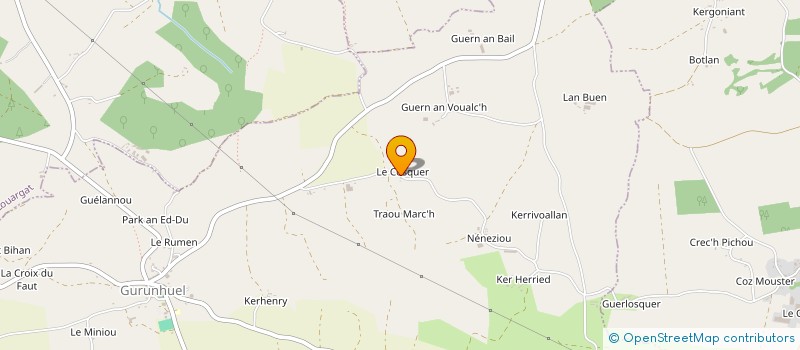 localisation de l'entreprise MONSIEUR JORDAN DUPUIS  BOURBRIAC