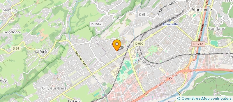 localisation de l'entreprise MONSIEUR JORDAN DUYCK  ALBERTVILLE