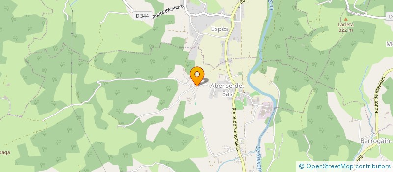 localisation de l'entreprise MONSIEUR JORDAN ETCHECOPAR  ESPES-UNDUREIN