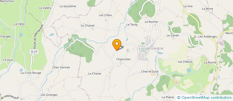 localisation de l'entreprise MONSIEUR JORDAN FAURE  LONGESSAIGNE