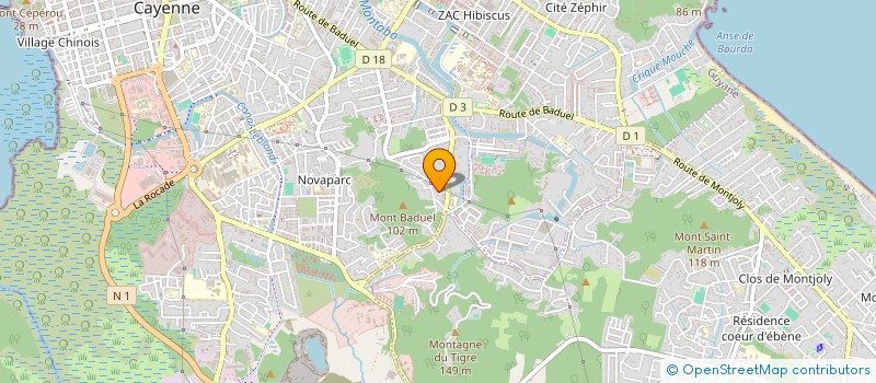 localisation de l'entreprise MONSIEUR JORDAN FERREIRA PIRES  CAYENNE