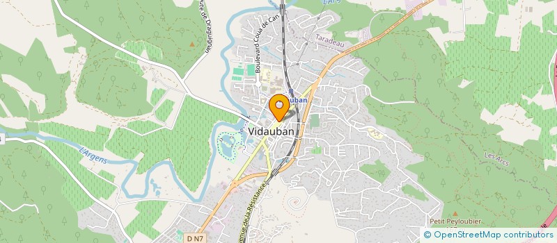 localisation de l'entreprise MONSIEUR JORDAN FILIPPI  VIDAUBAN