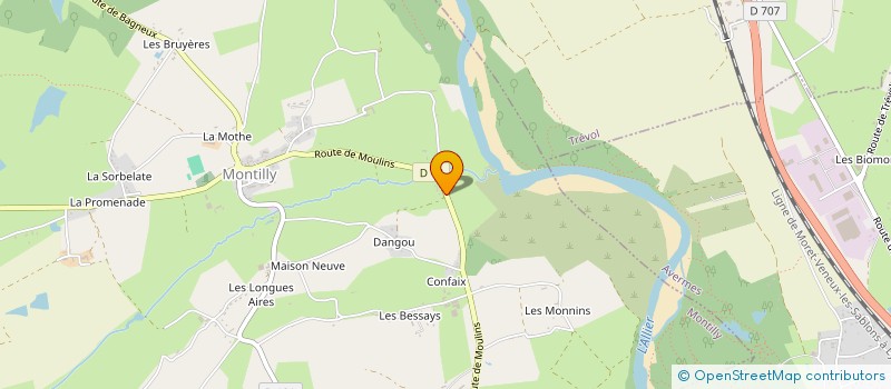 localisation de l'entreprise MONSIEUR JORDAN FLICK  MONTILLY