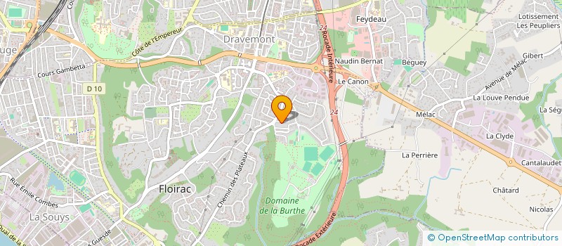 localisation de l'entreprise MONSIEUR JORDAN FLORINDO BRANDAO  FLOIRAC