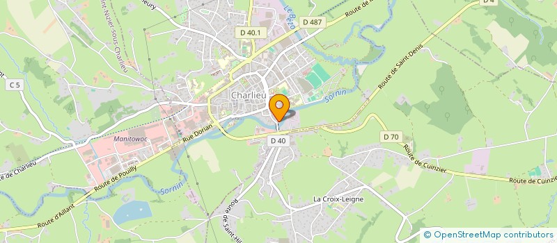 localisation de l'entreprise MONSIEUR JORDAN FONTENILLE  CHARLIEU