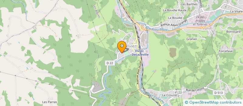 localisation de l'entreprise MONSIEUR JORDAN FOURNIE  VIVIEZ