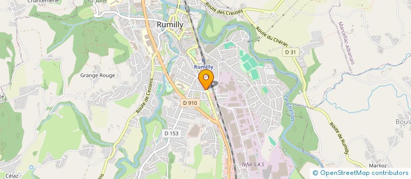 localisation de l'entreprise MONSIEUR JORDAN FRANCON  RUMILLY